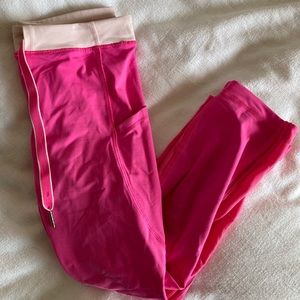RARE pink lululemon run leggings